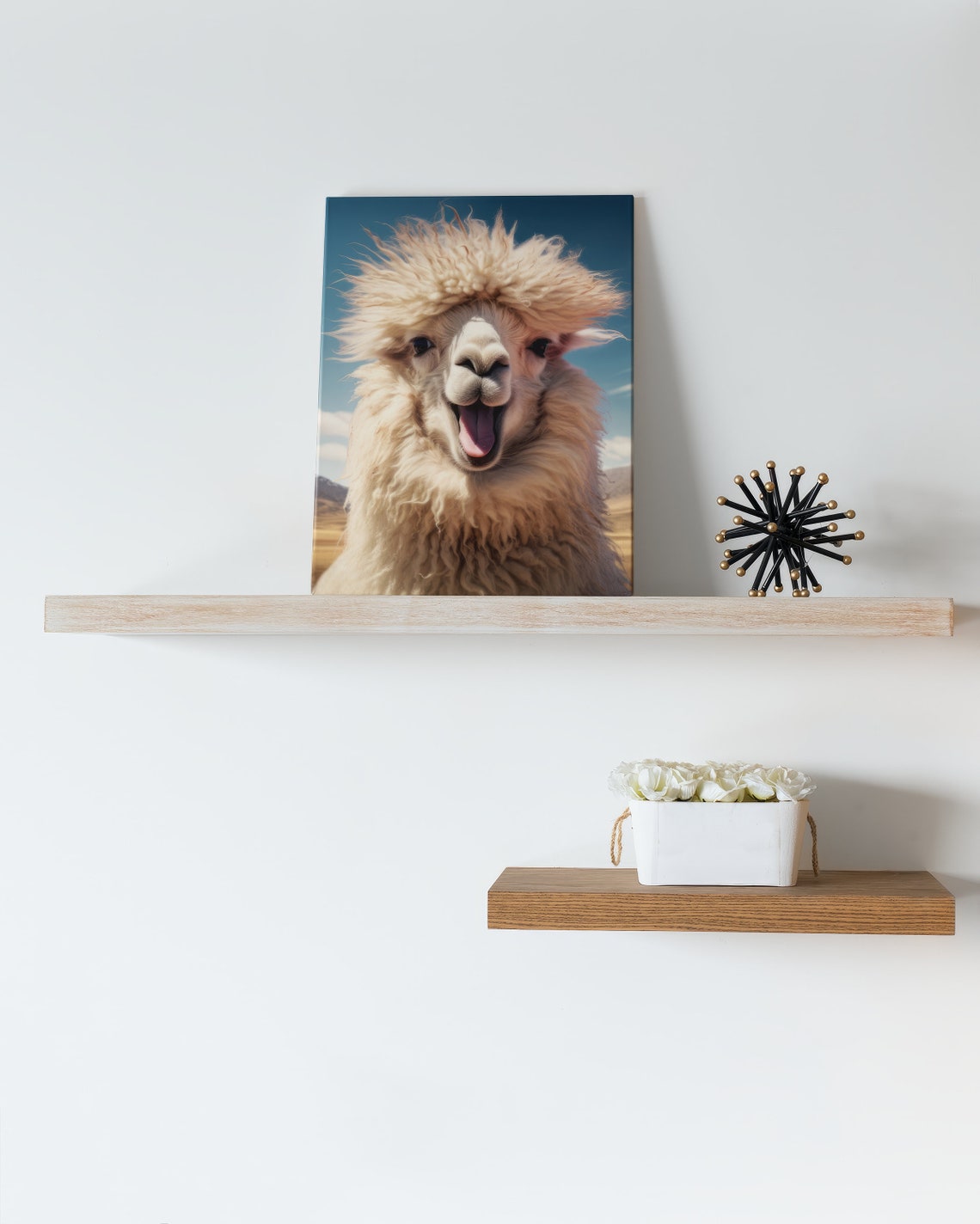 Funny Alpaca Art Print, Mountain Nature - Image 4