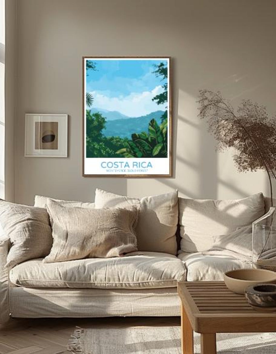 Costa Rica Monteverde Cloud Forest Lush Jungle Retro Travel Poster - Image 2