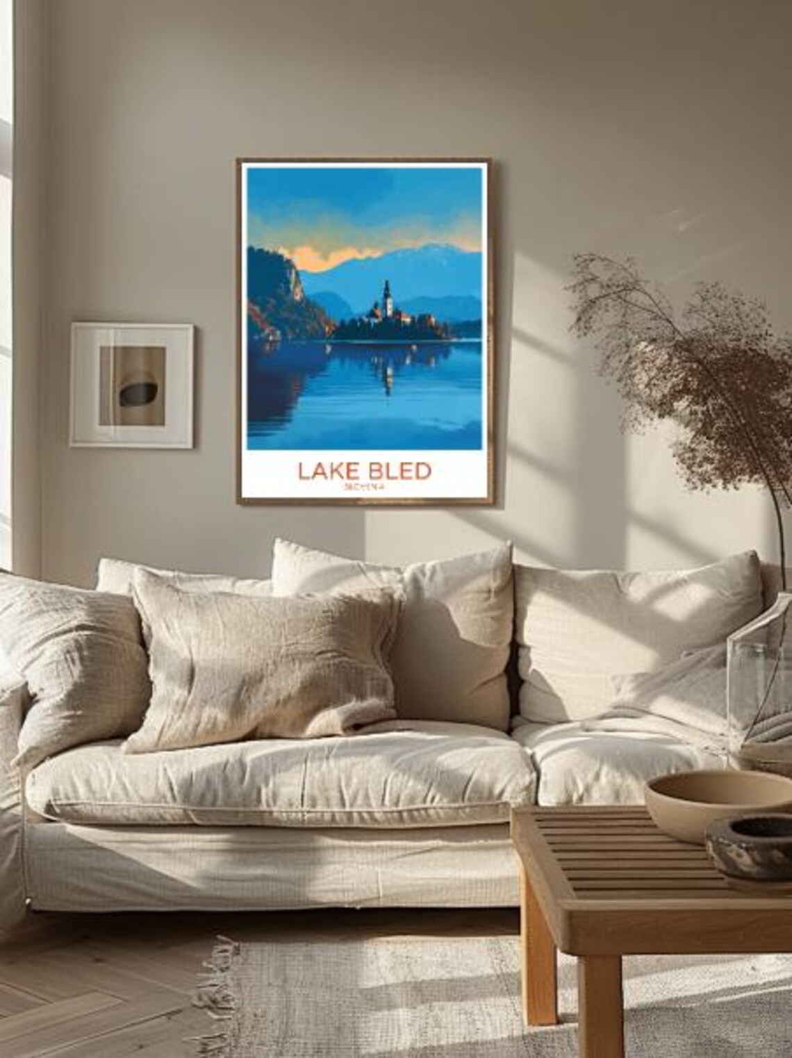 Lake Bled Slovenia Alpine Lake Church Island Vintage Travel Poster - Image 2