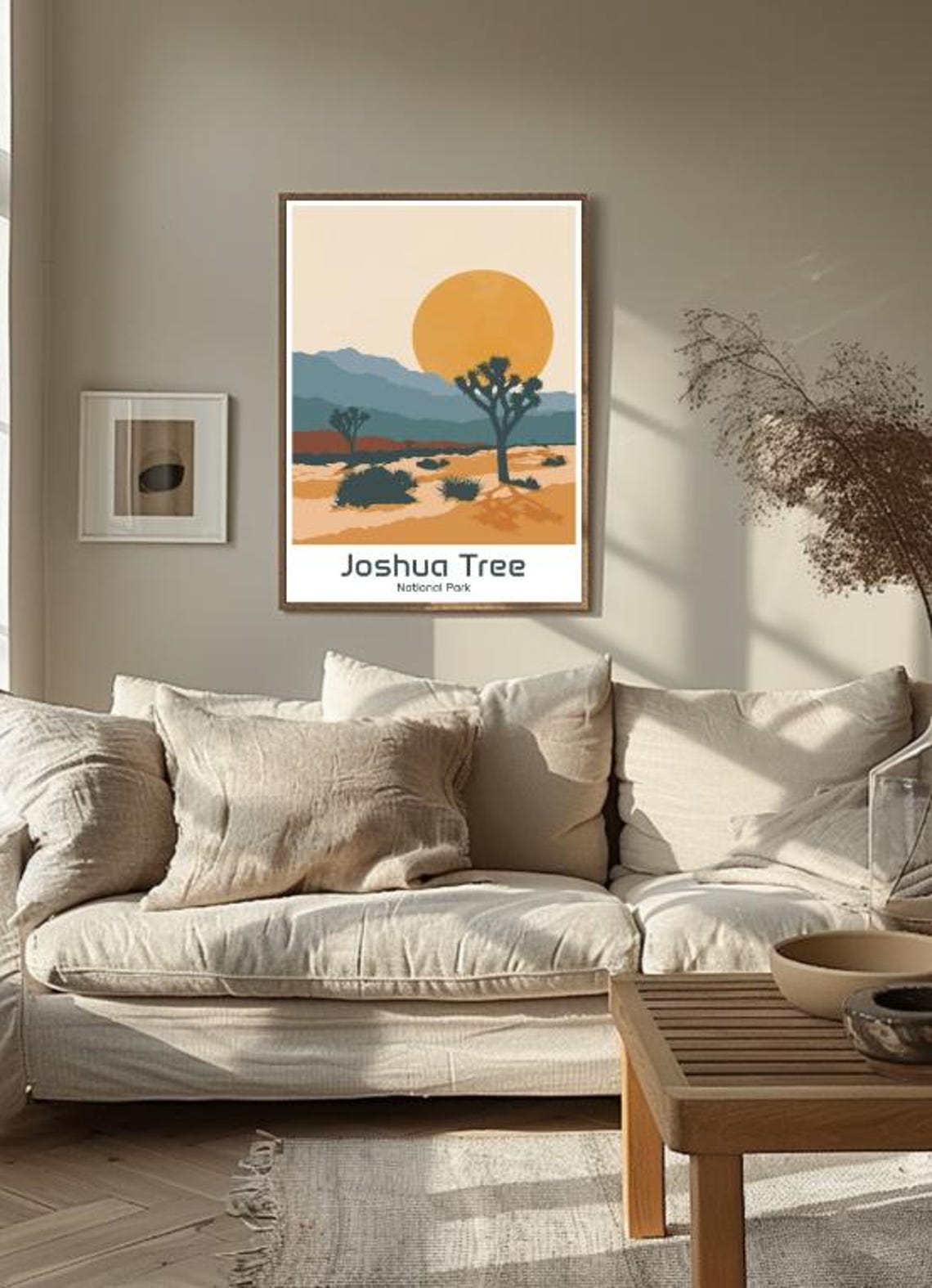 Joshua Tree National Park Desert Sunset Silhouette Travel Poster - Image 3