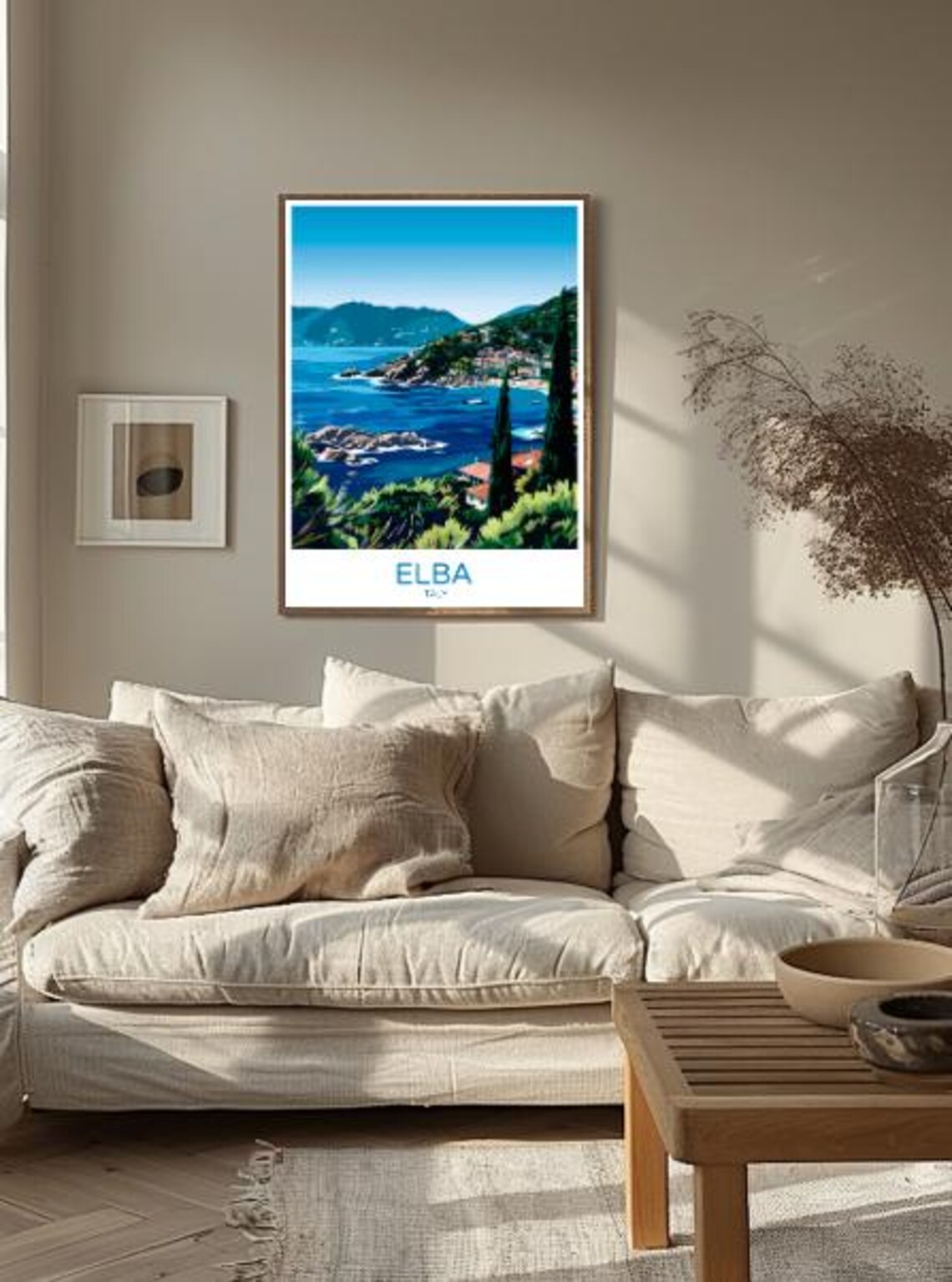 Elba Italy Island Coastline Rocky Cove Tuscan Archipelago Poster - Image 2