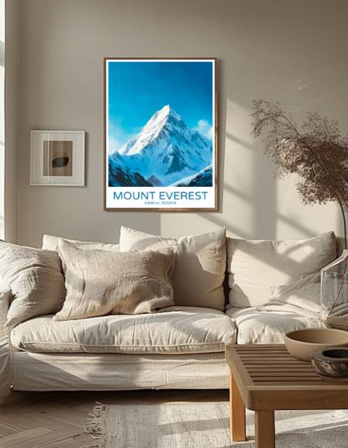 Mount Everest Himalayan Snow Capped Peak Adventure Travel Poster - Image 2
