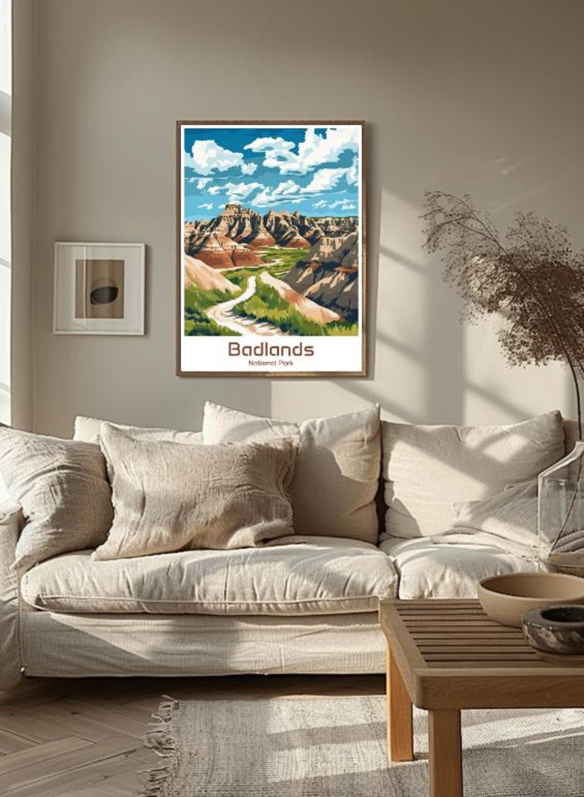 Badlands National Park Rugged Rock Formations Prairie Trail Poster - Image 3