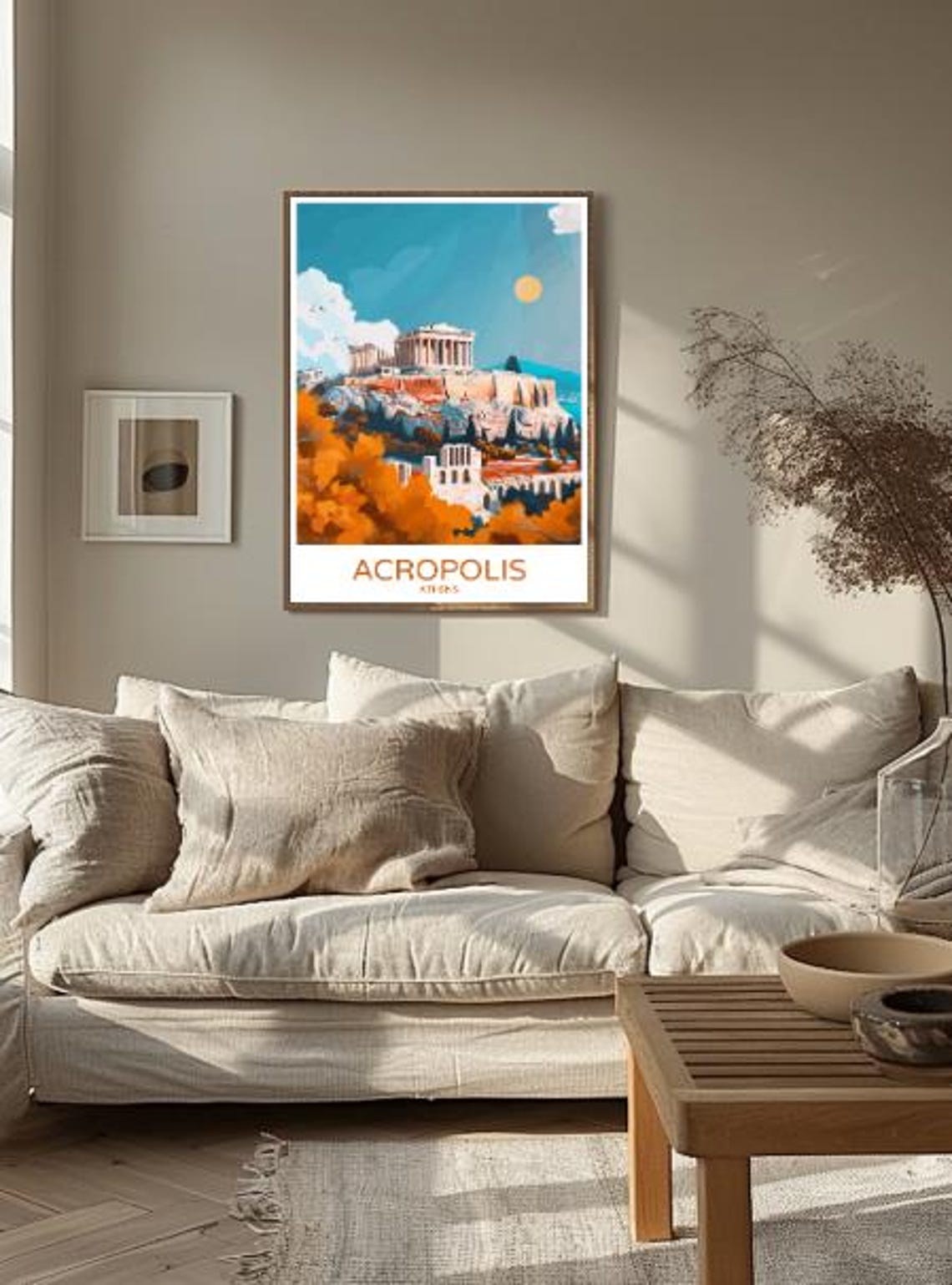Acropolis Athens Parthenon Ancient Greek Landmark Travel Poster - Image 2