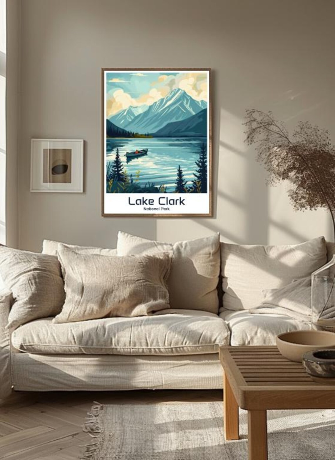 Lake Clark National Park Travel Posteralaska Wilderness Wall Art Lake Landscape Print Nature Decor Hiking Adventure Usa Travel Gift - Image 3