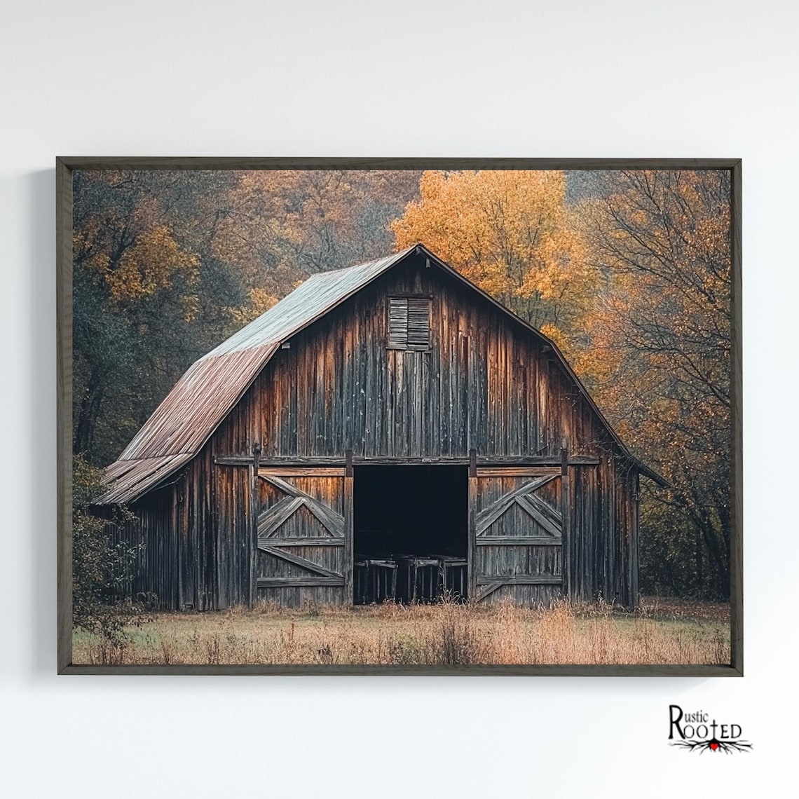 Weathered Rustic Barn Photo, Modern Farmhouse Art Print - Image 2