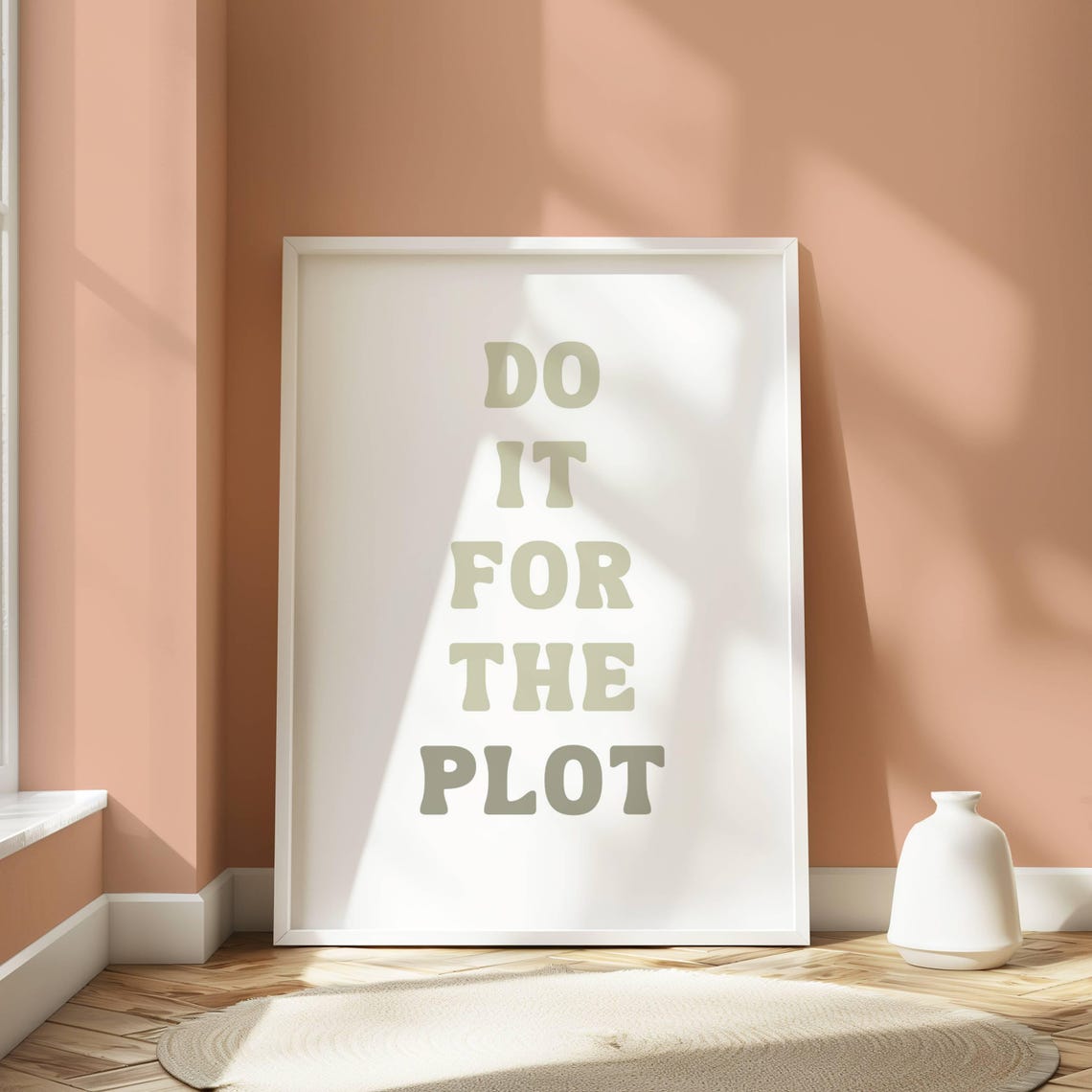 Do It For The Plot Do It For The Plot Wall Art Bookish Wall Art Wall Art Products Booktok Wall Art Neutral - Image 5