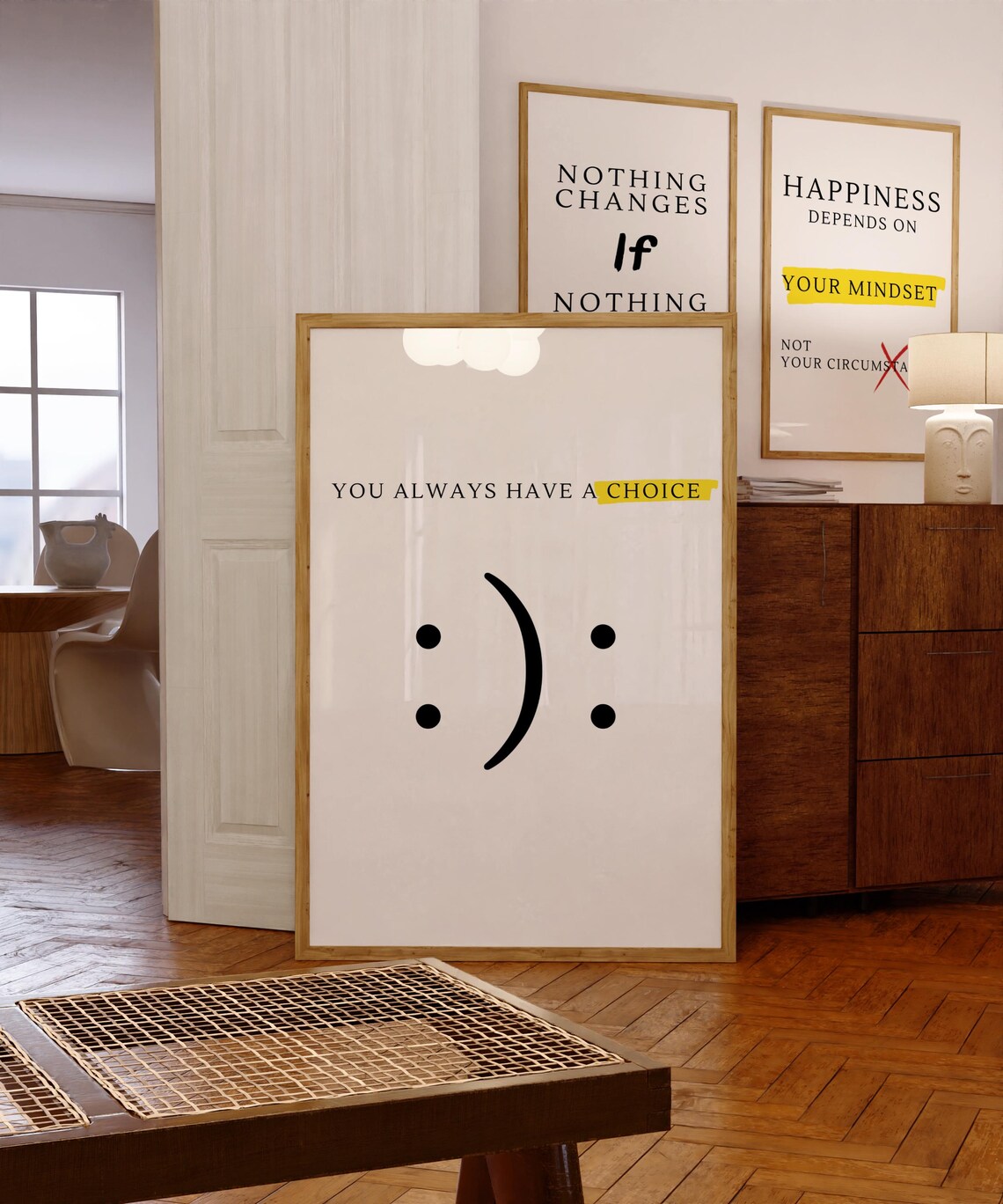 Motivational Wall Art, Positive Mindset Poster