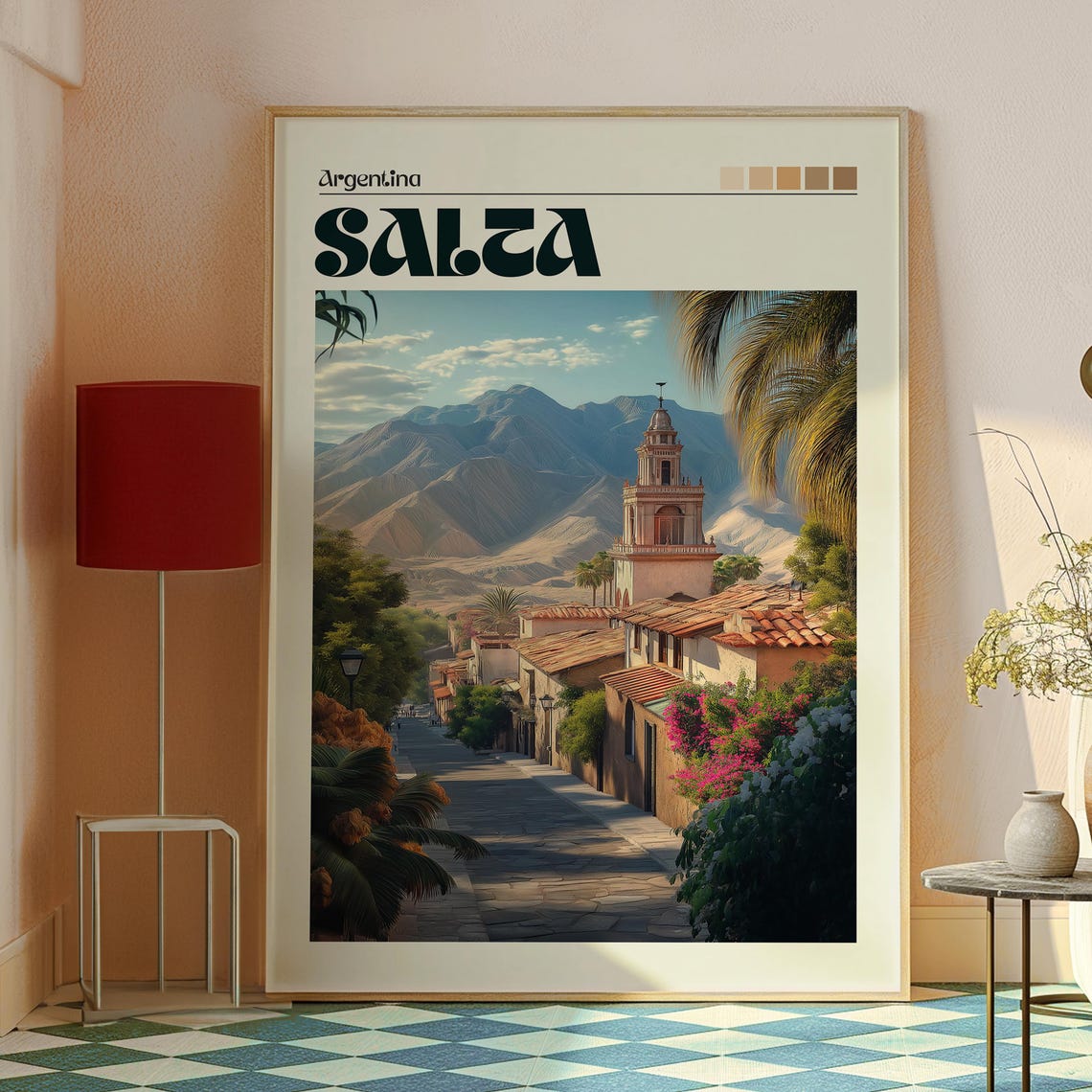 Salta Travel Print Argentina Wall Art Poster Gift For Traveller - Image 2