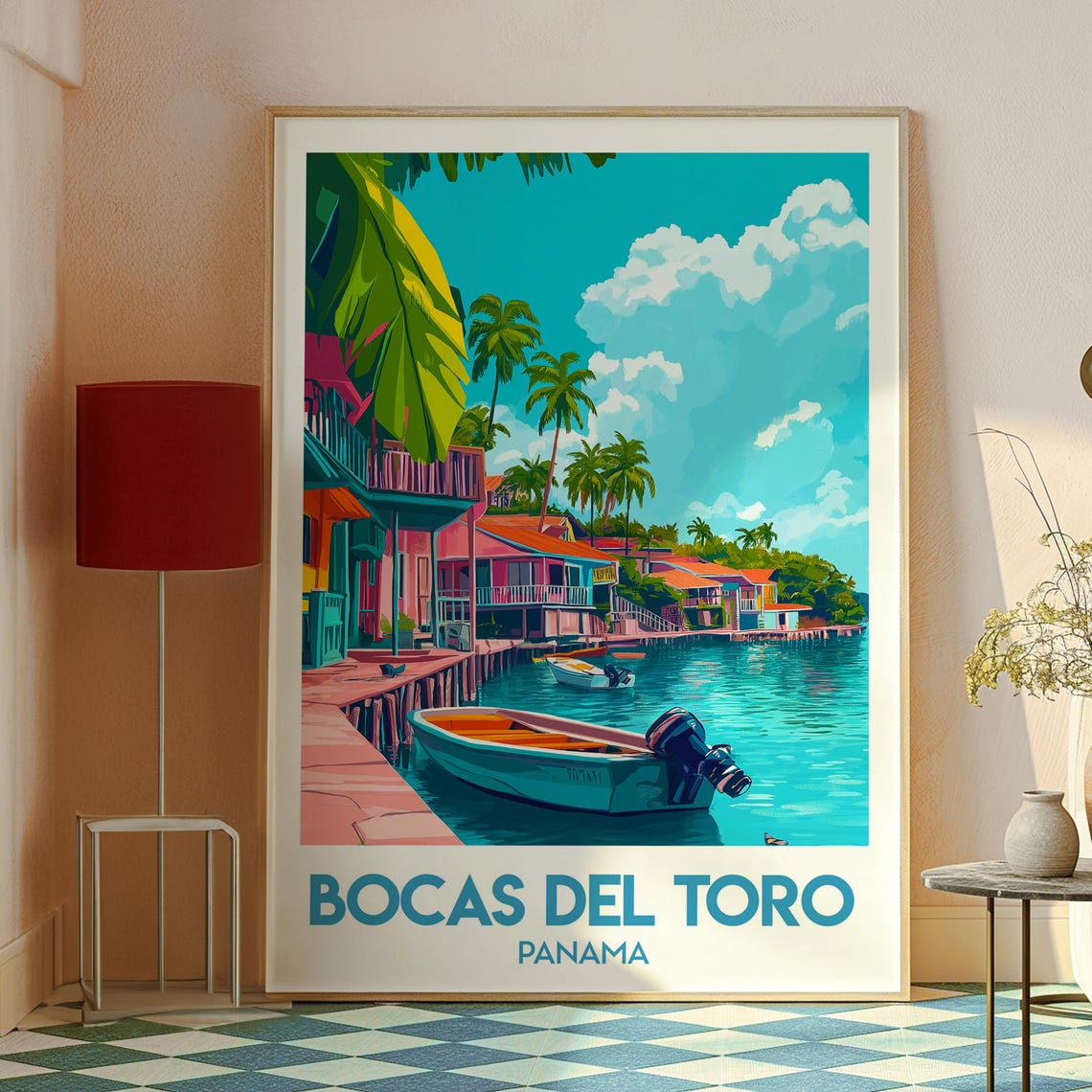 Bocas Del Toro Panama Beach Travel Poster - Image 2