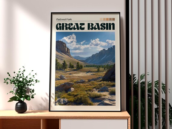 Great Basin National Park Nevada Rocky Mountain Valley Poster