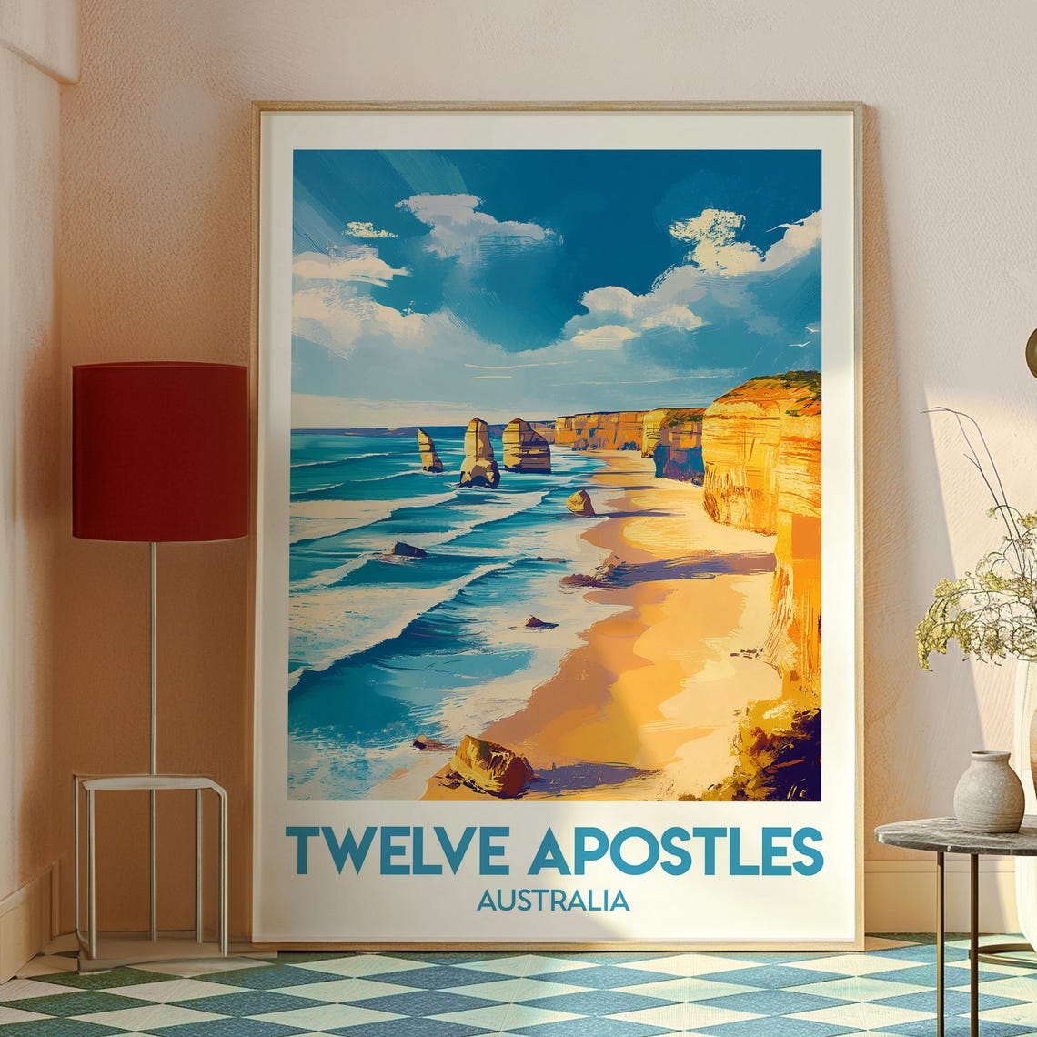 Twelve Apostles Australia Great Ocean Road Cliffs Travel Poster - Image 2