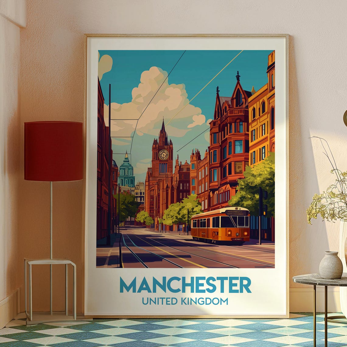 Manchester Travel Poster, City Wall Art Print - Image 2