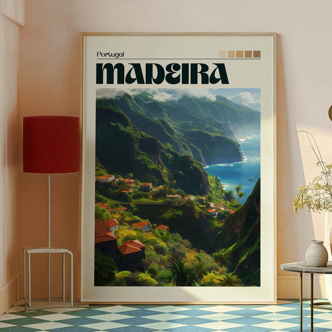 Madeira Travel Poster, Portugal Vacation Art Print - Image 2