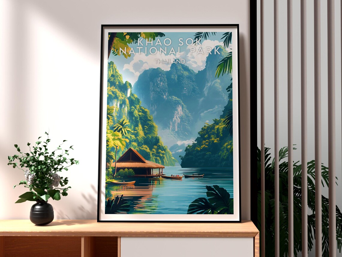 Khao Sok National Park, Thailand Travel Poster