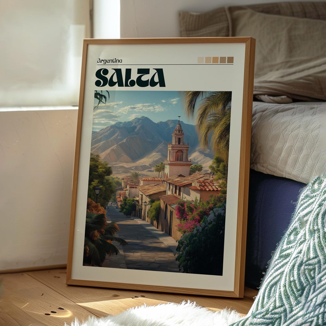 Salta Travel Print Argentina Wall Art Poster Gift For Traveller - Image 3