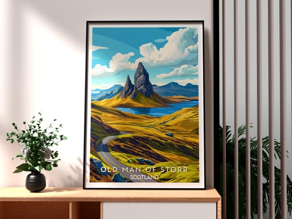 The Old Man Of Storr Scotland Travel Poster