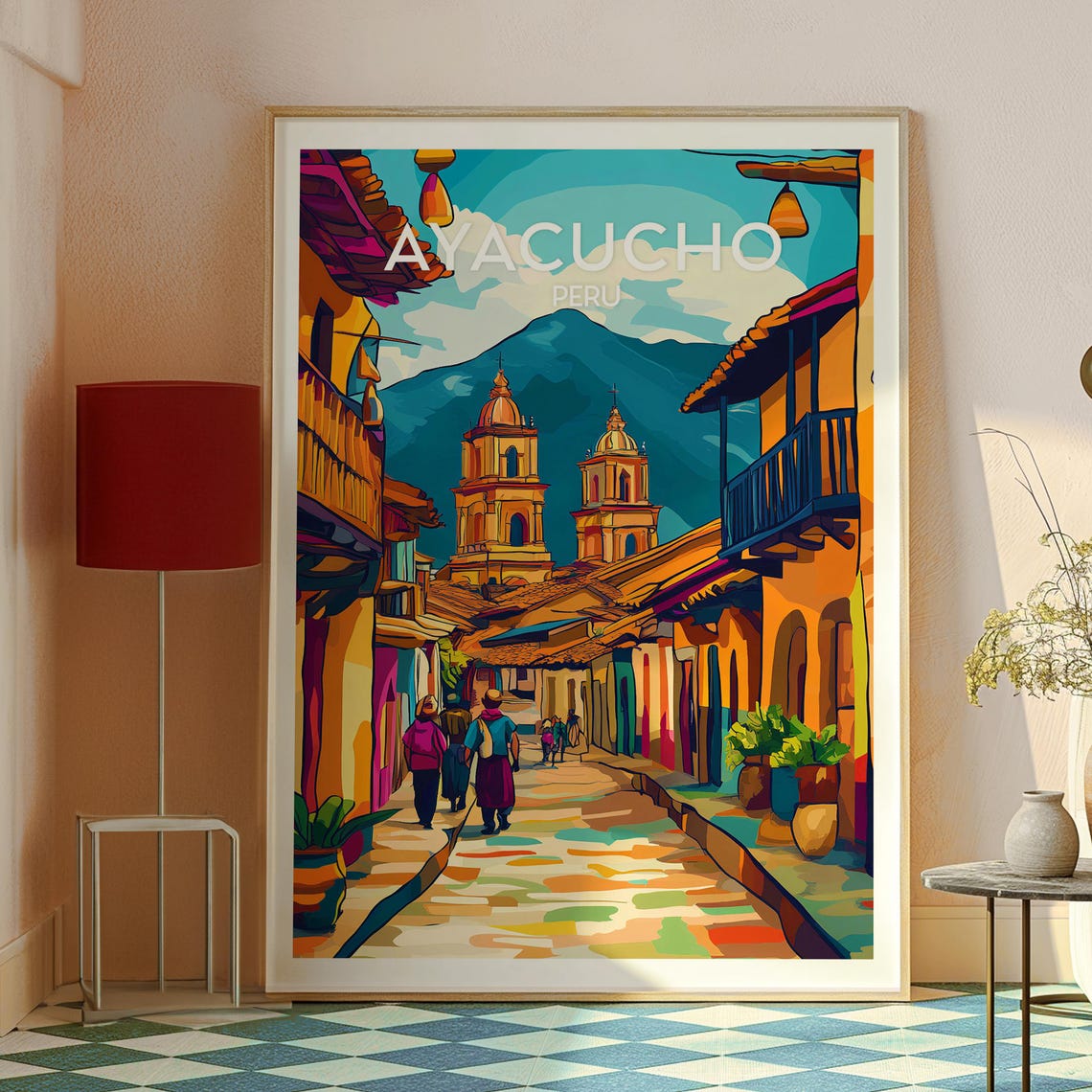 Ayacucho Poster Art Peru Travel Print Wall Backpacking South America - Image 2
