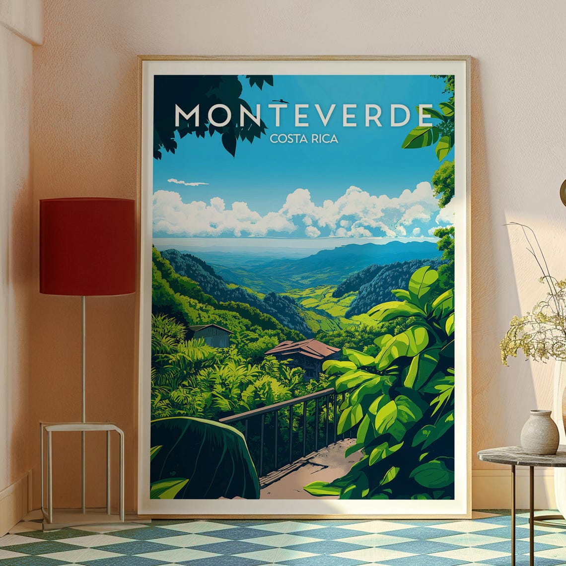 Monteverde Print Costa Rica Wall Art Central America Poster Travel - Image 2