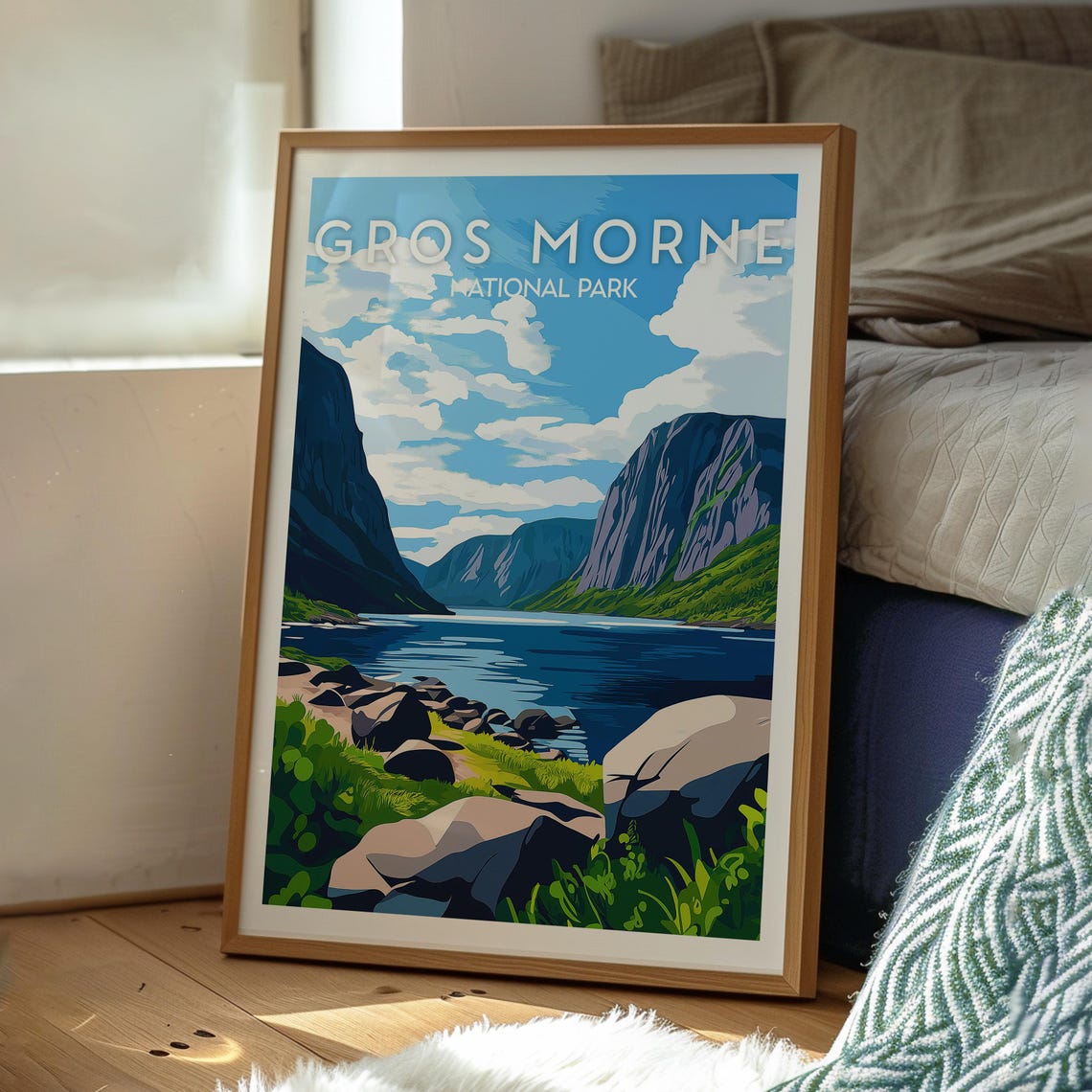 Gros Morne National Park Newfoundland Fjord Cliffs Art Poster - Image 3