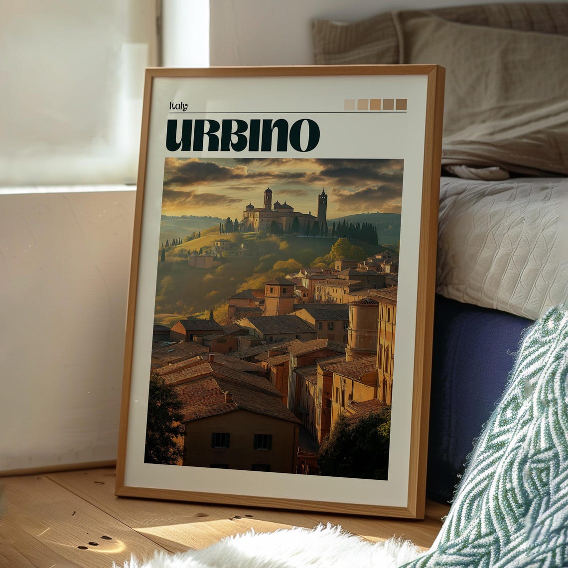 Urbino Travel Poster, Italian Commune Wall Art - Image 3