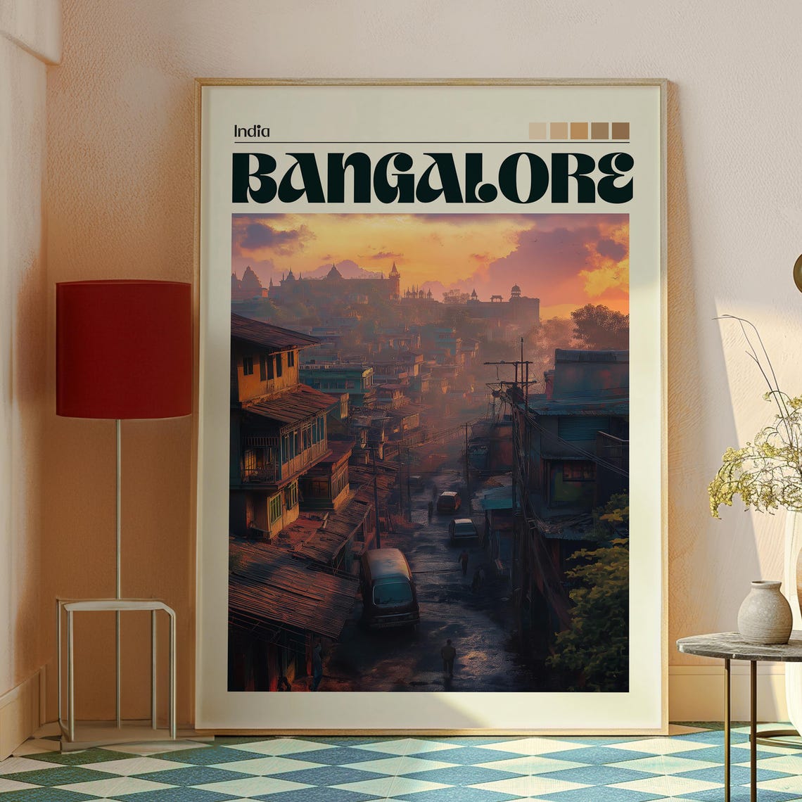 Bangalore Travel Poster, India City Wall Art - Image 2