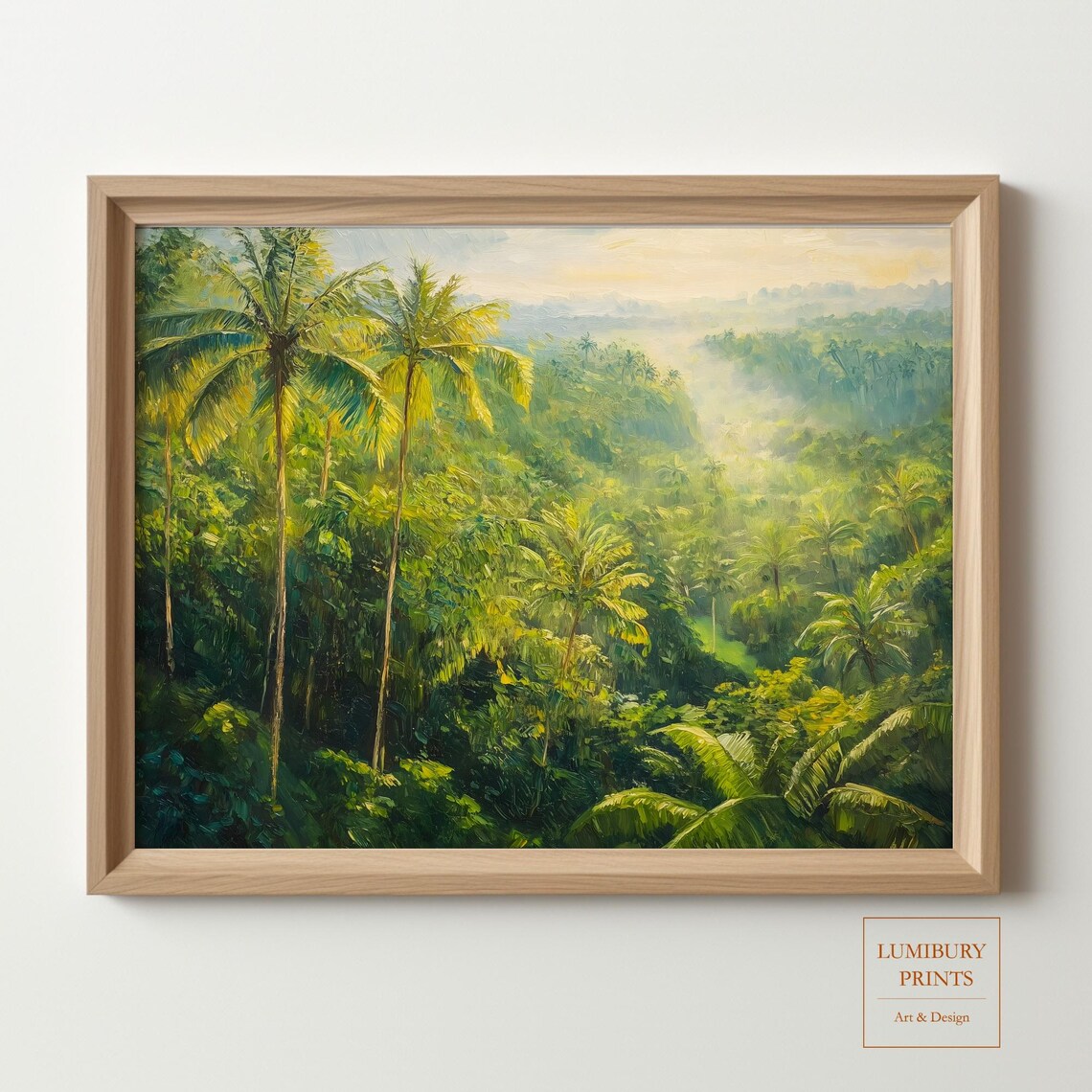 Jungle Palm Tree Vintage Botanical Art Print