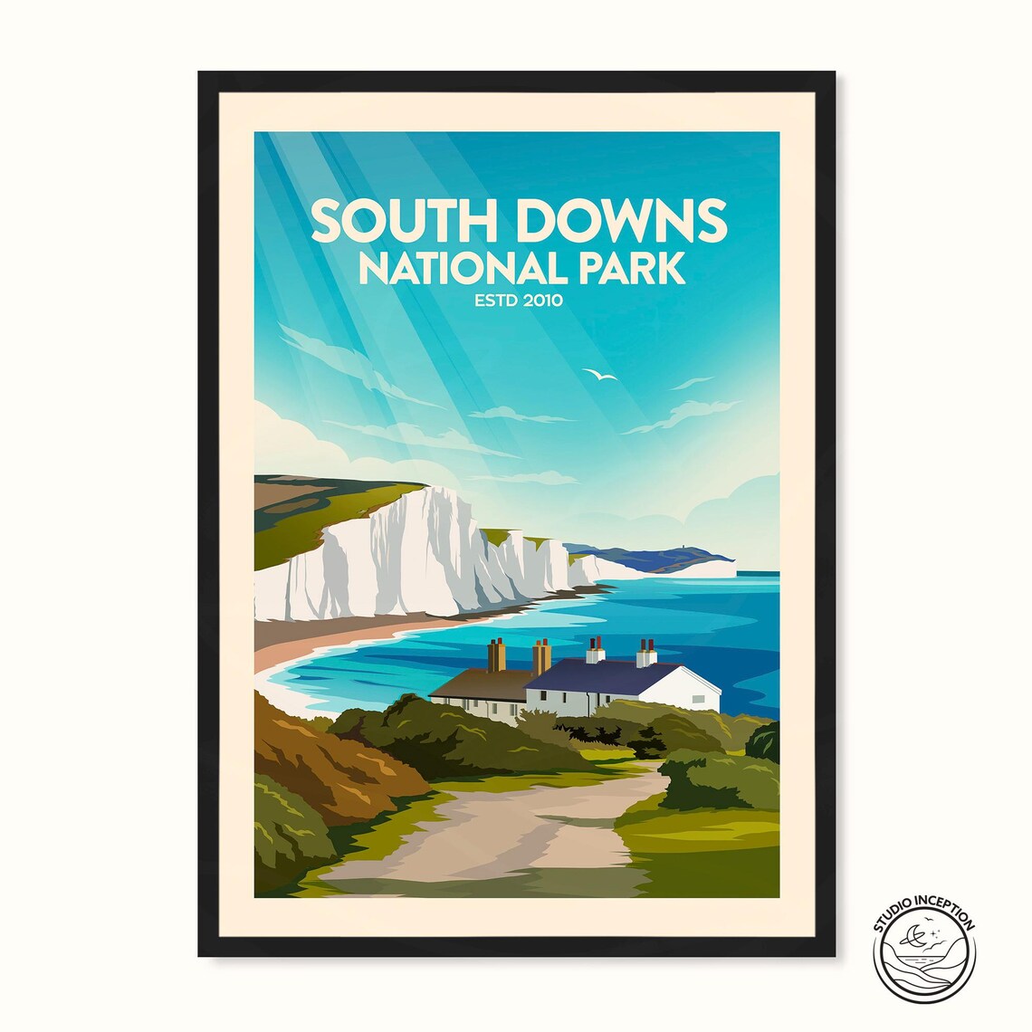 South Downs National Park Travel Poster