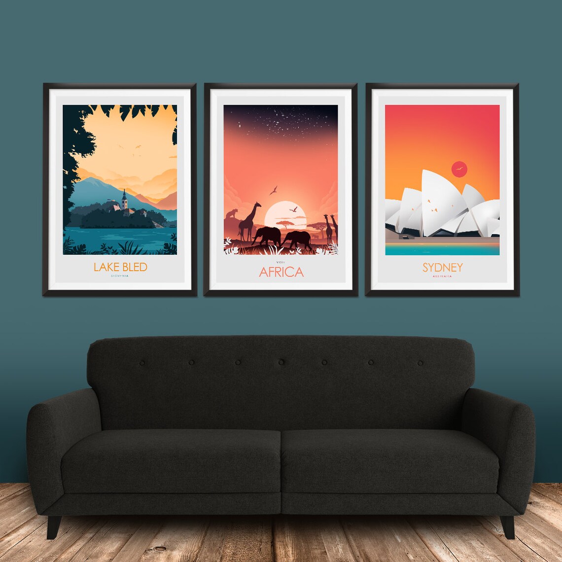 Visit Africa Travel Poster, Safari Artwork - Image 2