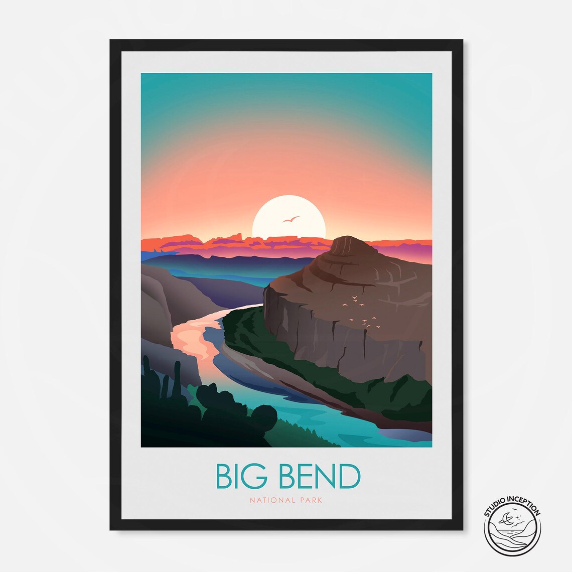 Big Bend National Park Travel Poster Print