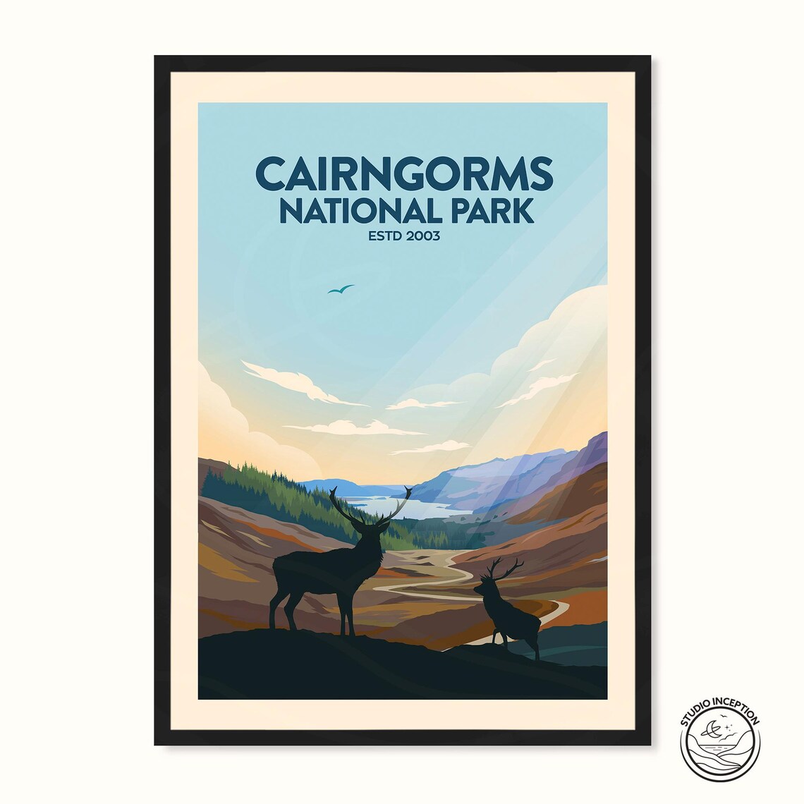 Cairngorms National Park Scotland Poster Art Print