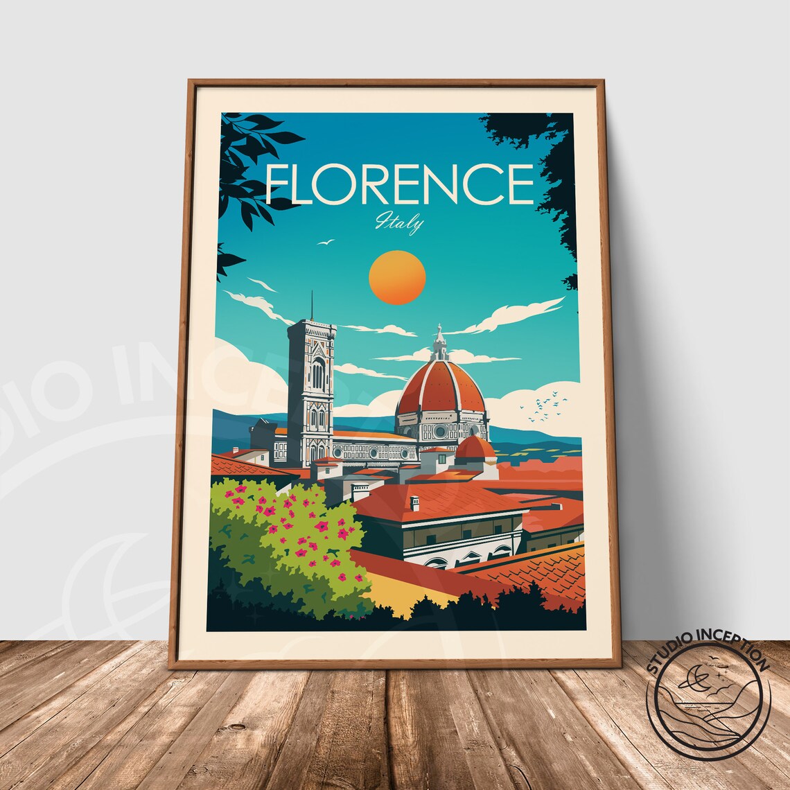 Florence Cathedral Italy Travel Poster Art Print - Image 2