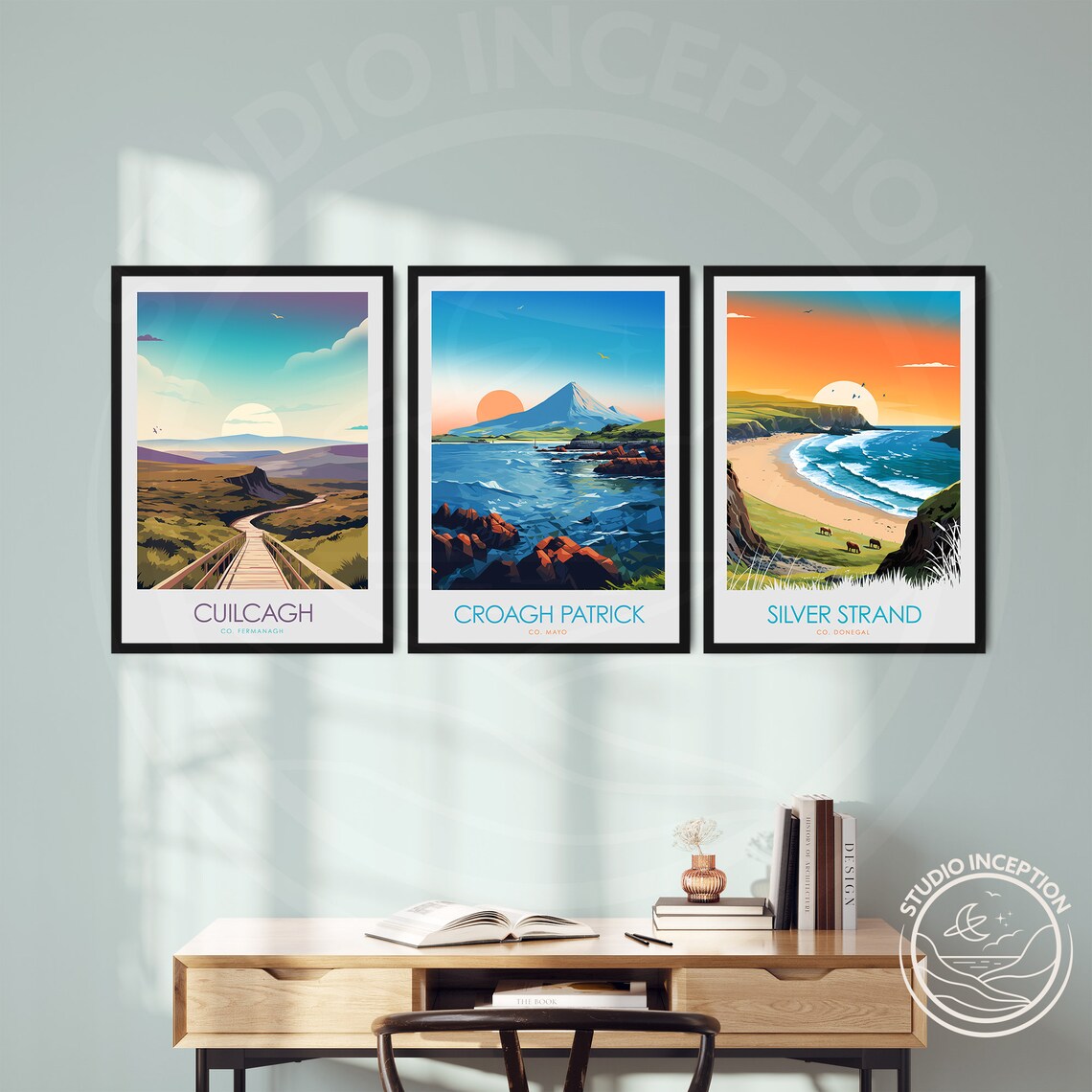 Cuilcagh Mountain Travel Poster, Northern Ireland - Image 2