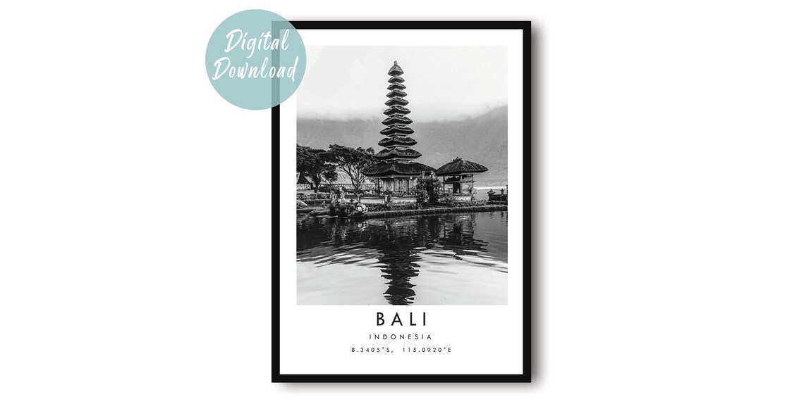 Bali Travel Poster, Asia Destination Print