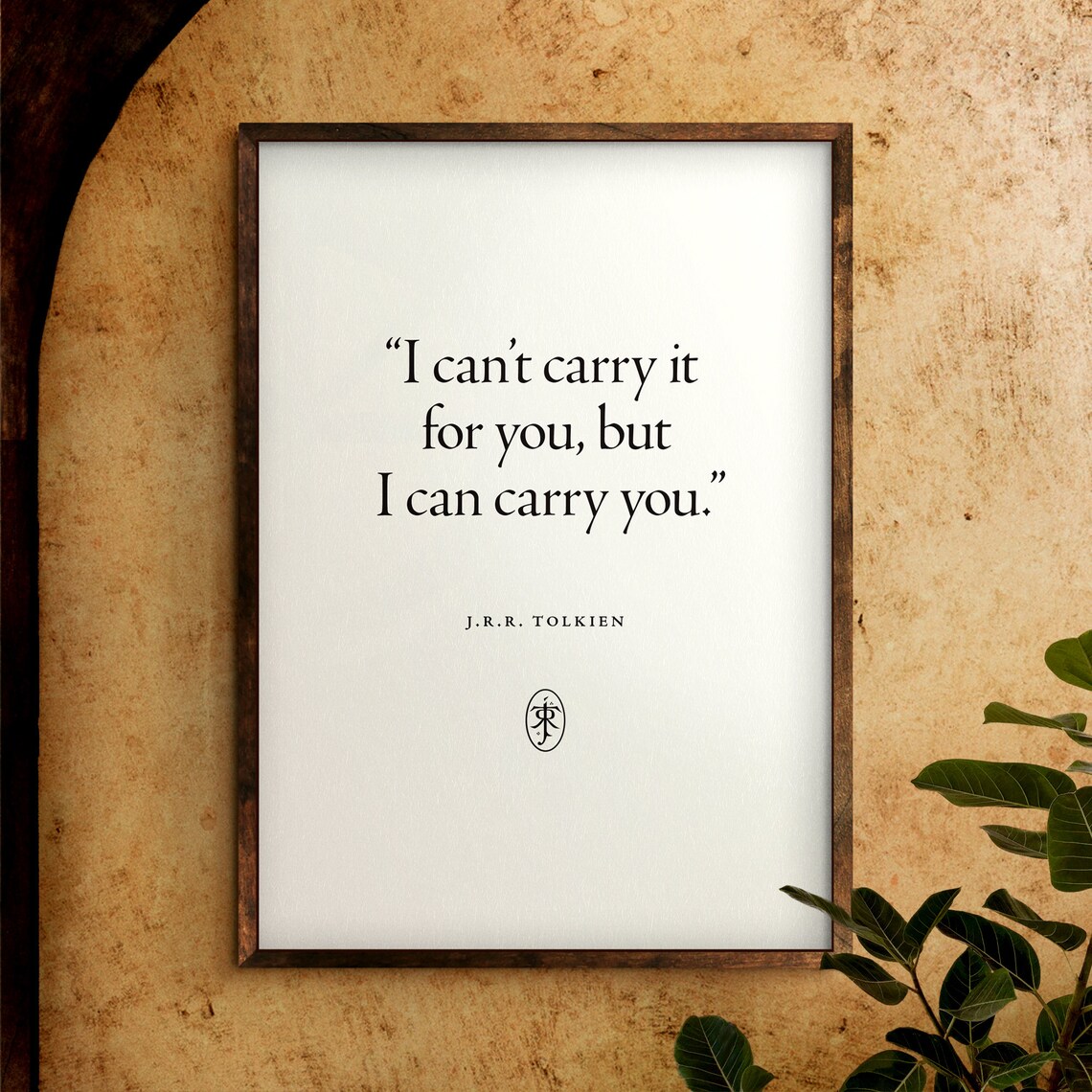 The Lord Of The Rings Motivational Quote Print