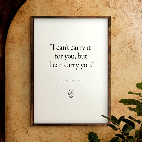 The Lord Of The Rings Motivational Quote Print