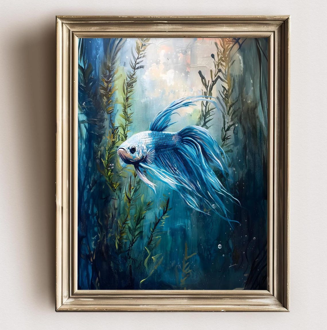 Aquarell Betta Fisch Painting Betta Fish Watercolor Print Of Fish Aquarium Painting Betta Art Aquarium Lover Gift For Betta Fisch Owner