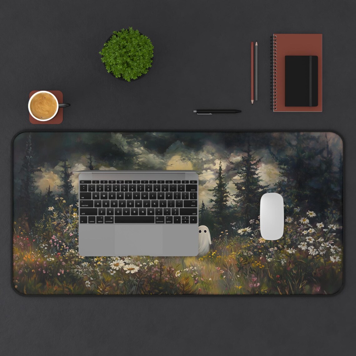 Moody Ghost Halloween Art Print, Dark Academia - Image 2