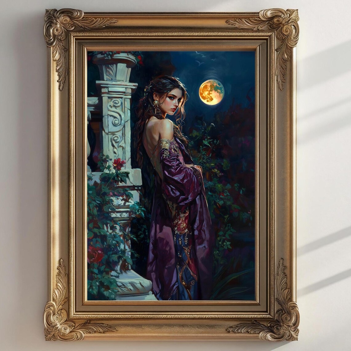 Persephone Dark Academia Greek Mythology Art Print