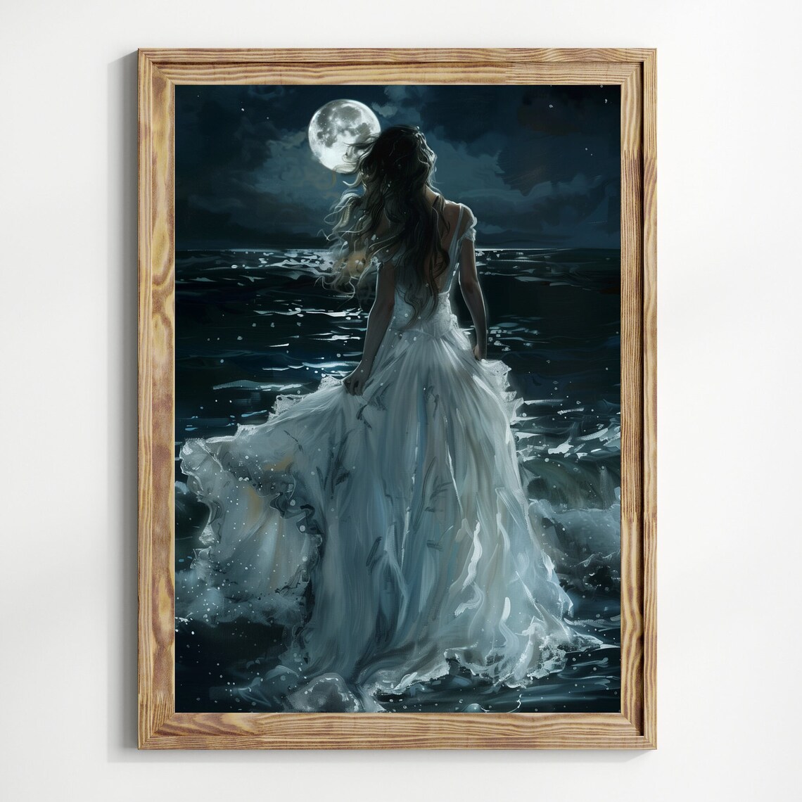 The Lake Gothic Dark Academia Victorian Wall Art Print - Image 2
