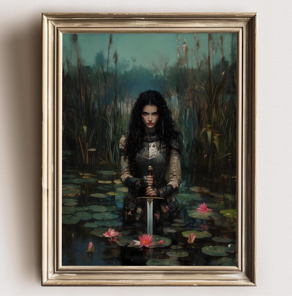 The Lake, Victorian Dark Academia Wall Art Print