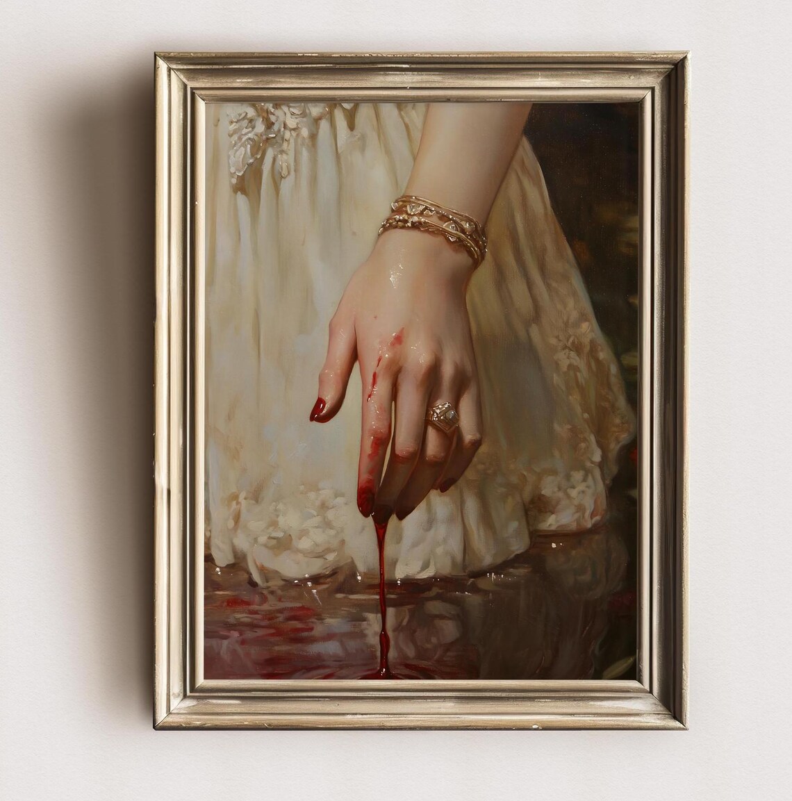 Lady Macbeth Bloody Hands, Dark Gothic Art Print - Image 2