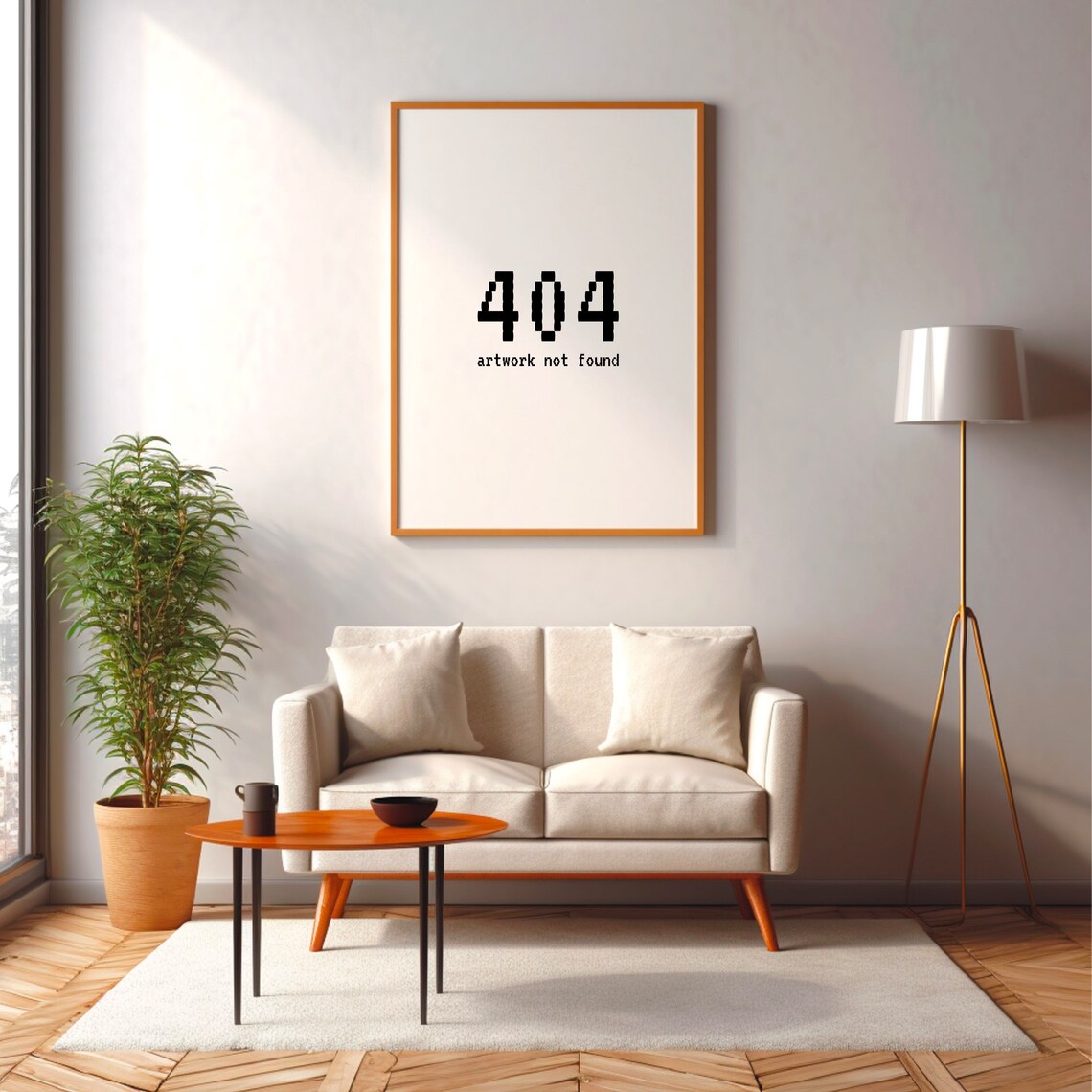 404 Artwork Not Found, Funny Quote Art Print - Image 3