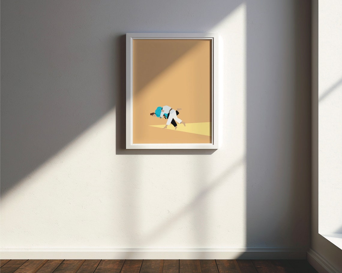 Judo Women Poster Sports Friends Sport Poster Art Print Minimal Modern Wall Art Sport Athlete Decoration Din A4 A3 A2 Picture - Image 3