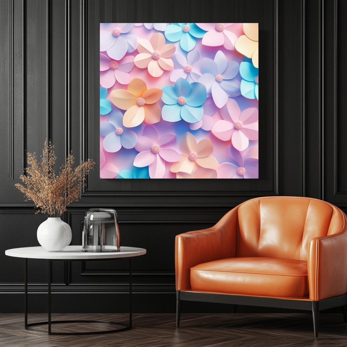 Pastel Floral Art Print, Spring Botanical Decor - Image 3