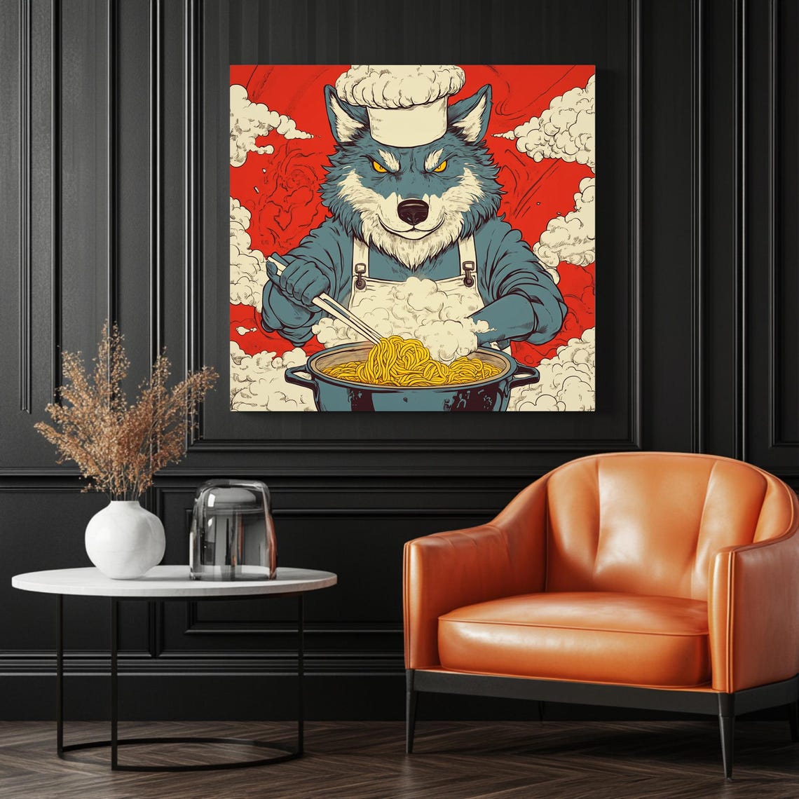 Shef Wolf - Modern Animal Nursery Decor - Image 3