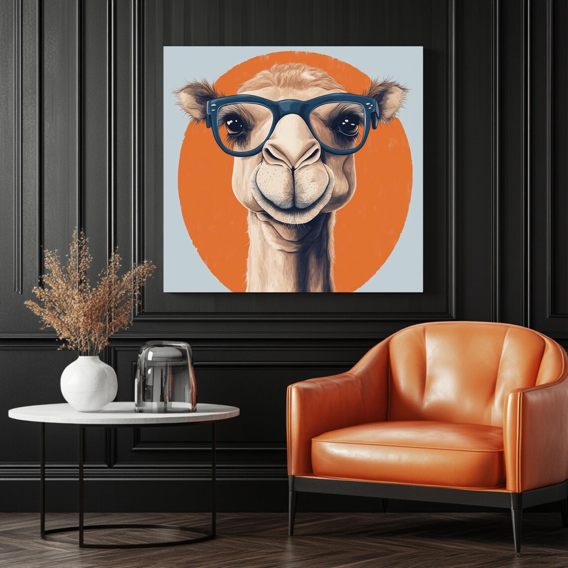 Camel In Glasses, Funny Animal Wall Art Print - Image 3