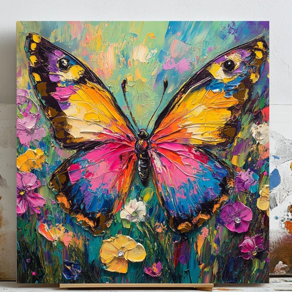 Butterfly Wall Art, Modern Nature Decor