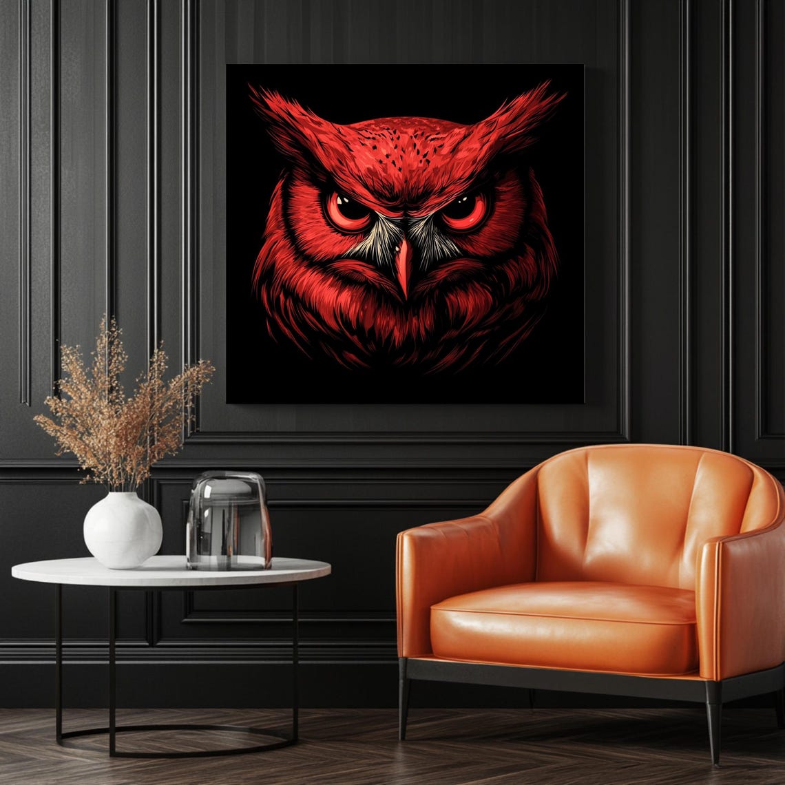 Vintage Owl Poster, Dark Academia Nature Decor - Image 3