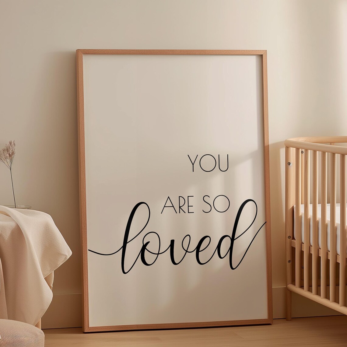You Are So Loved Nursery Affirmation Art Print - Image 3